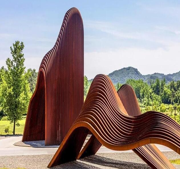 平原锈钢板造型